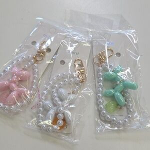 Bubble dog key charm